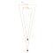  LILY OF THE VALLEY goldplated necklace with onyx