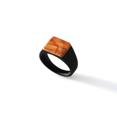 Signet with Olive Wood