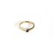 złoty pierścionek z szafirem