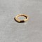 gold plated ring with onyx