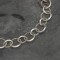 Split silver chain necklace