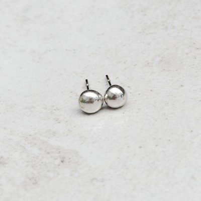 silver freckles earrings 