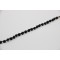 silver bracelet with black perls