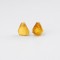 hexagon amber earrings