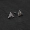 silver triangle earrings 