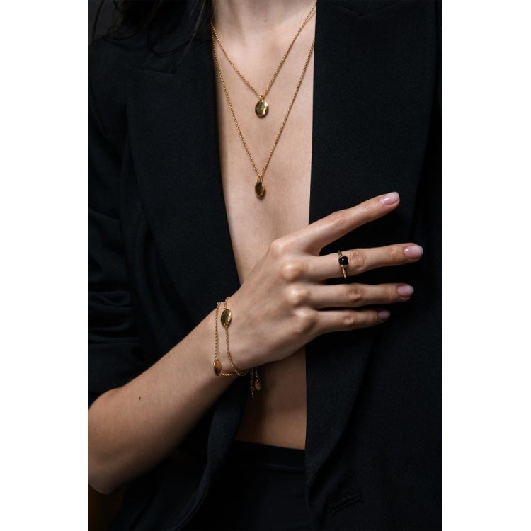 naszyjnik srebrny Medalion Liquid