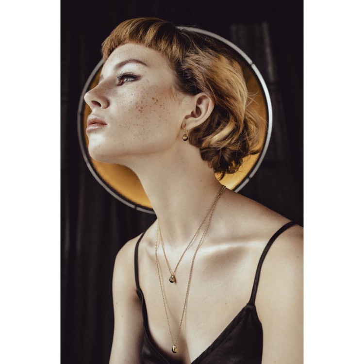 kolczyki złocone KONWALIE