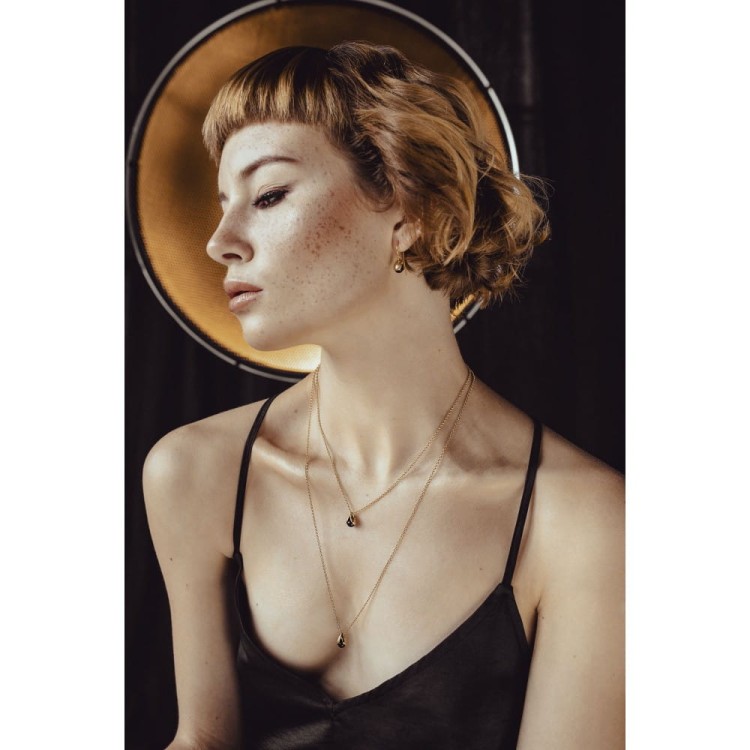 kolczyki złocone KONWALIE