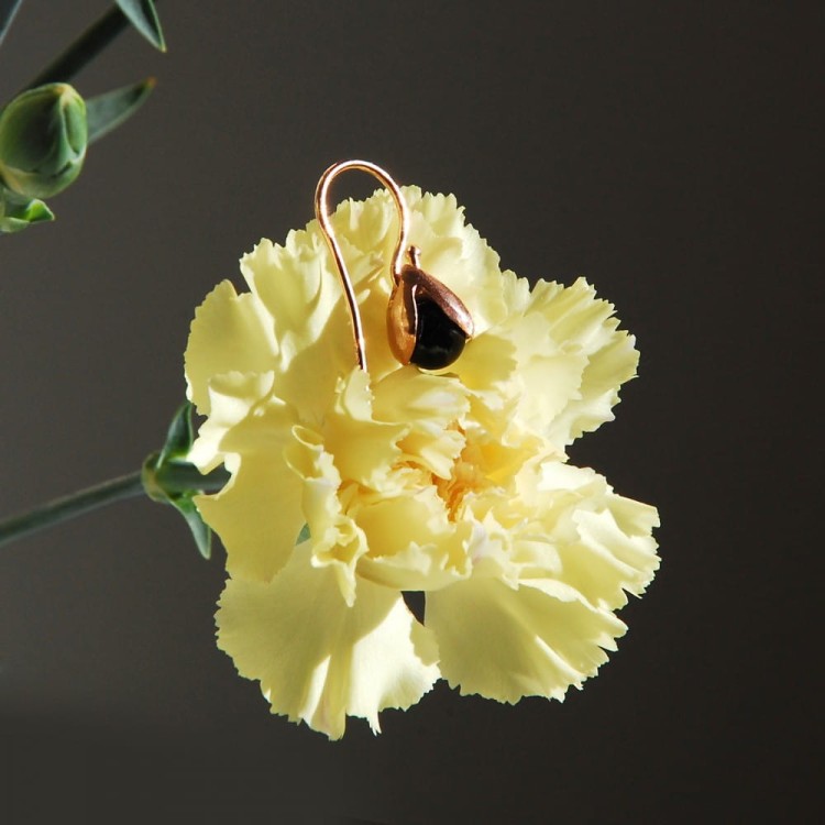 kolczyki złocone KONWALIE