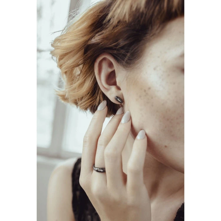 kolczyki srebrne PEARL