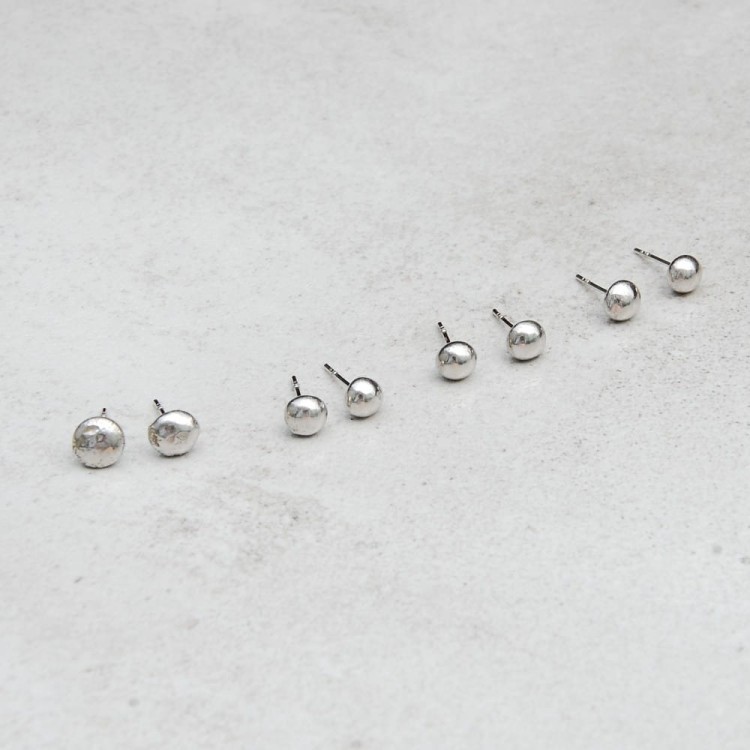 kolczyki srebrne piegi