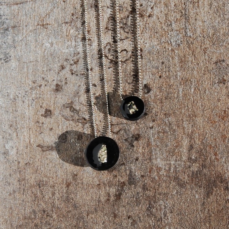 Naszyjnik  z pirytem