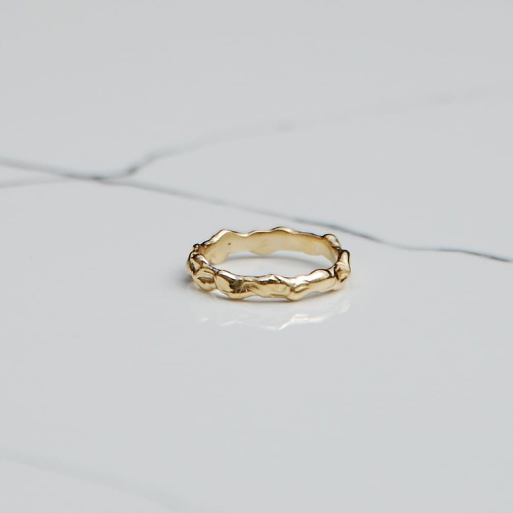 obrączka srebrna Flow