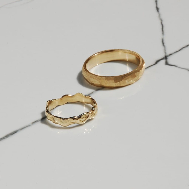 obrączka srebrna Flow